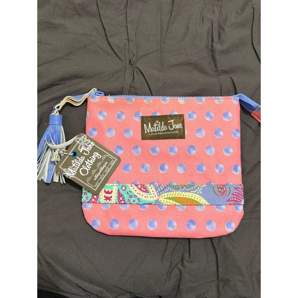 Matilda Jane The Adventure Begins Waterproof Large‎ Zippered Pouch New With Tags